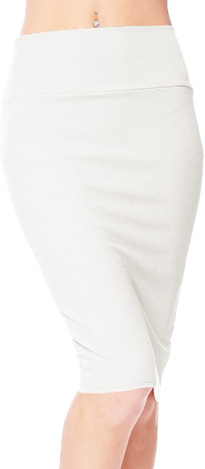 Urban CoCo Women's High Waist Stretch Bodycon Pencil Skirt