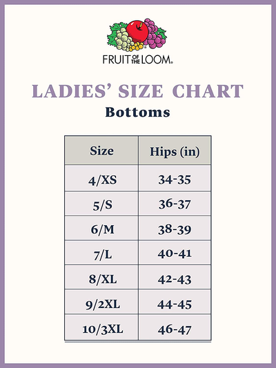 Fruit of the Loom Women's Seamless Panties