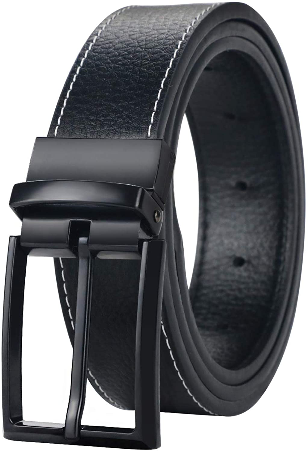 Men's Casual Reversible Leather Dress Belt