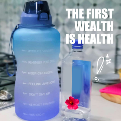 Fidus Large 1 Gallon/128oz Motivational Water Bottle with Time Marker & Straw,Leakproof Tritan BPA Free Water Jug,Ensure You Drink Enough Water Daily for Fitness,Gym and Outdoor Sports