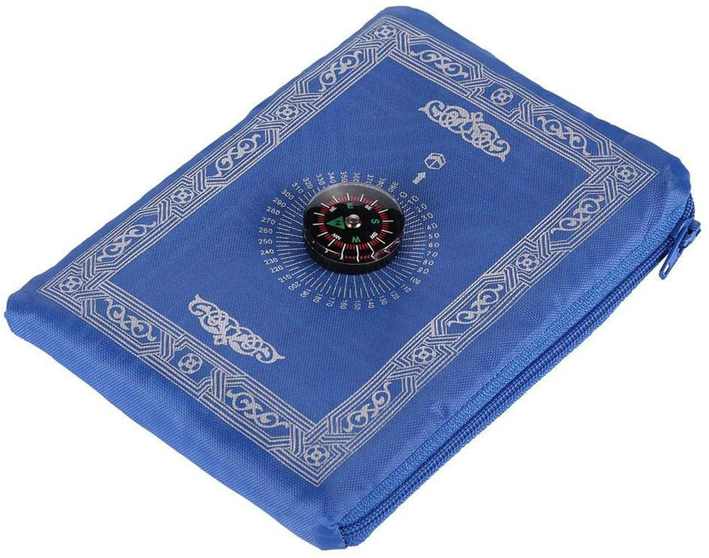 Muslim Prayer Carpet, Muslim Travel Prayer Mat, Travel Compass Islamic Prayer Rug with Compass, Islamic Prayer Rug, Portable Muslim Prayer Blanket, Muslim Penguin Bathroom Decor