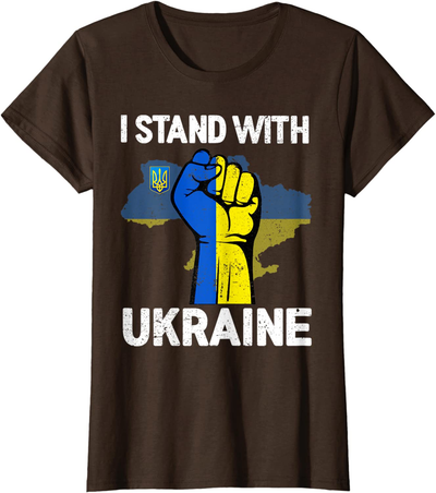 Support Ukraine I Stand With Ukraine Shirt Ukrainian Flag T-Shirt