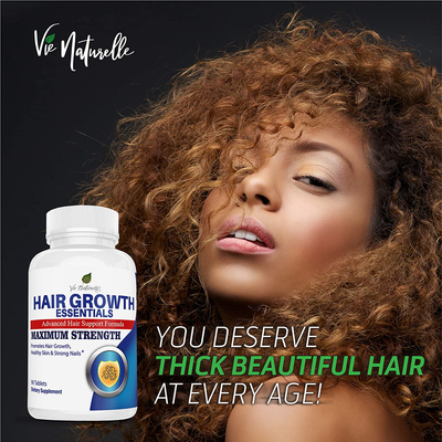Hair Vitamins for Faster Hair Growth with 29 Vitamins for Women & Men - Hair Pills - Hair Vitamin Supplements for Hair Loss Treatments for Women & Men (90 Capsules)