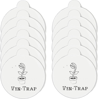 Sticky Glue Board Refill for Indoor Fly Trap for Mosquito Lamp -12 Pcs- Fits Katchy, Douhue, Huntingood and Other Models