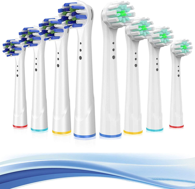 Replacement Toothbrush Heads for Oral B Braun, Precision Clean Brush Heads Refill Compatible with Oral-B 7000/Pro 1000/9600/ 5000/3000/8000