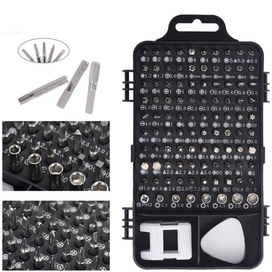 110 Piece Precision Magnetic Screwdriver Set with Case