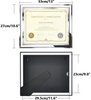 8.5 x 11 Certificate Document Frame Packs4 Diploma Glass Picture Frames for Tabletop