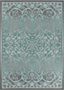 Maples Rugs Pelham Vintage Kitchen Rugs Non Skid Washable Accent Area Carpet [Made in USA], 1'8 x 2'10, Grey/Blue
