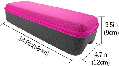 Linkidea Hard Travel Case for Revlon Hair Dryer Brush, Hot Tools One-Step Hair Dryer and Volumizer Styler, Hot Air Brush Carrying Case Box (Rose Red)