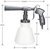 SPTA High Pressure Car Cleaning Gun, Cleaning Gun, Car Interior Washing Kit, Detailing Wash Gun with Metal Spinner for Seat Carpet Roof Dashboard, Essential Car Detailing Kit, 1L Bottle