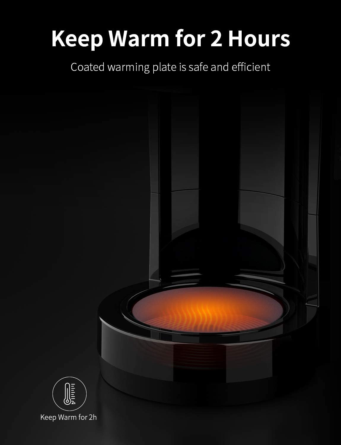 SHARDOR Drip Coffee Maker, 12 Cup Programmable Brew Coffee Machine 3.0, Automatic Start and Shut Off, Brew Strength Control, Warming Plate, Glass Carafe, 60oz, Black