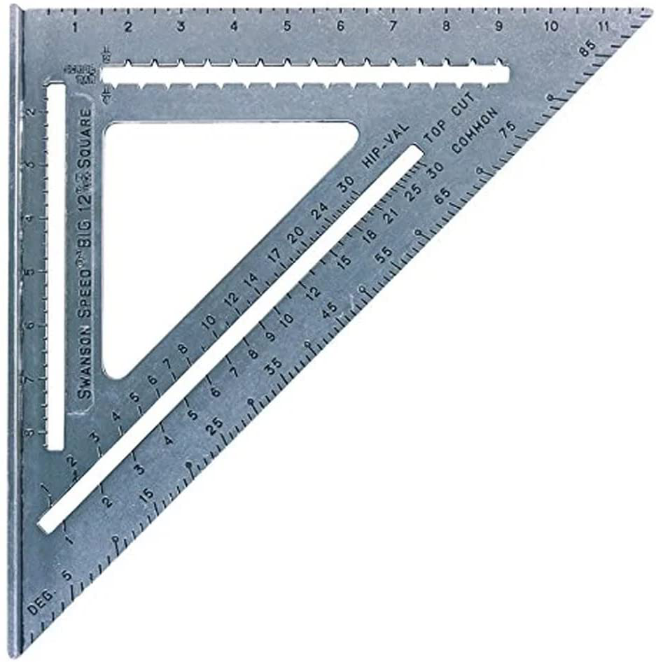 Swanson Tool Co S0101 7 Inch Speed Square, Blue