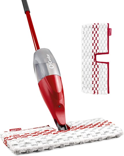 O-Cedar ProMist Max, Spray Mop with 1 Extra Refill, Red
