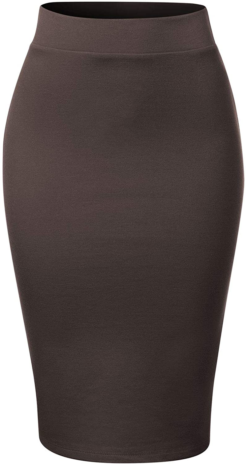 MixMatchy Women's Casual Classic Bodycon Pencil Skirt