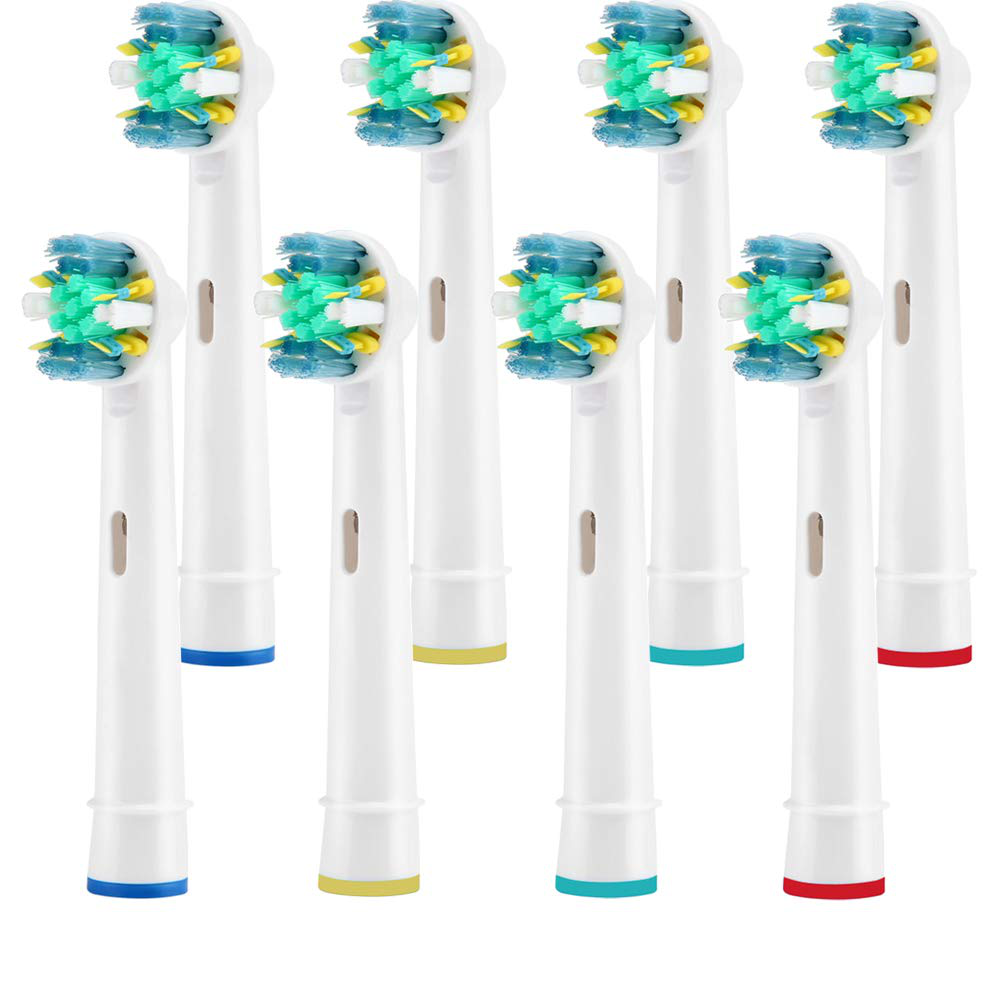 Toothbrush Replacement Heads Refill for Oral-B Electric Toothbrush Pro 1000 Pro 3000 Pro 5000 Pro 7000 Vitality Floss Action,8 Count with Covers