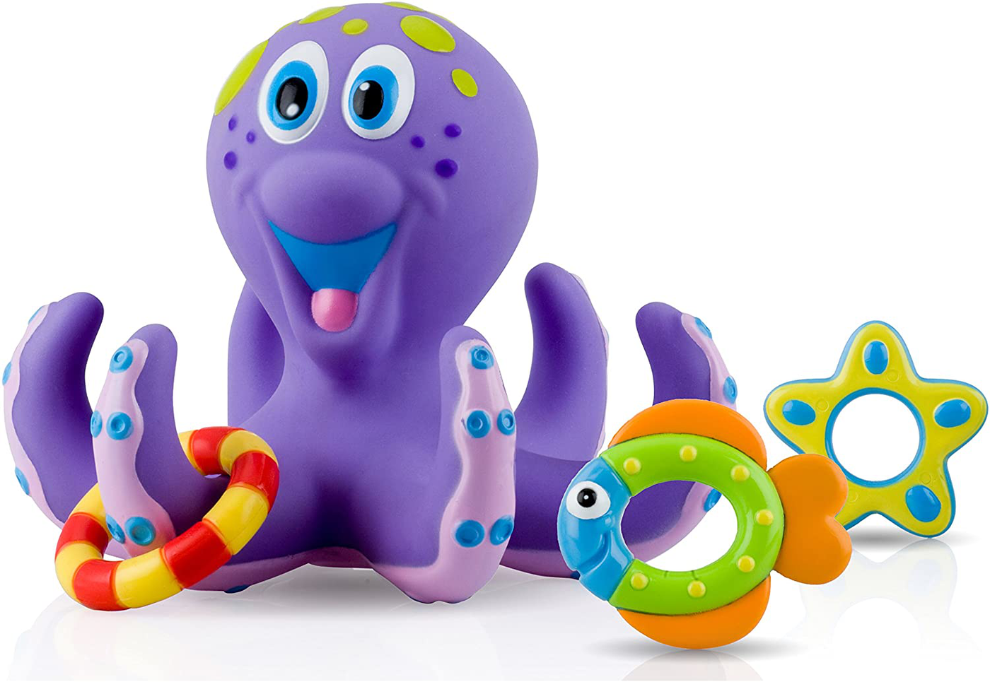 Nuby Octopus Floating Bath Toy , Purple