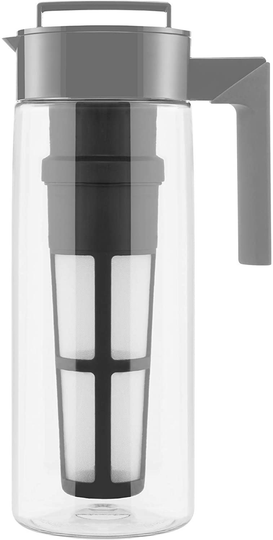 Takeya Patented Deluxe Cold Brew Coffee Maker, Two Quart, Stone