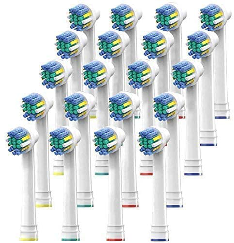 Replacement Brush Heads for Oral B Braun- Compatible with Oral-B White, Power, Clean, Kids, Soft, Black, Action, and more