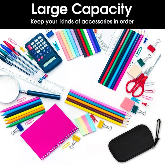 Electronic Organizer Pouch Bag, 3 Compartments Travel Cable Organizer Bag Pouch Portable Electronic Phone Accessories Storage Multifunctional Case for Cable, Cord, Charger, Hard Drive, Earphone (Pink)