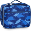 Fenrici Dinosaur Kids Lunch Box for Boys, Girls - Insulated Lunch Bag, Soft Sided Compartments, Spacious, BPA Free, Food Safe, 10.8in x 9.2in x 3.8in (Blue Dino)
