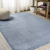 JONATHAN Y Haze Solid Low-Pile Classic Blue 3 ft. x 5 ft. Area Rug, Casual,Contemporary,Solid,Traditional,EasyCleaning,Bedroom,LivingRoom, Non Shedding