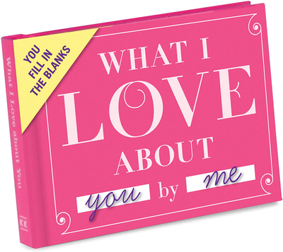 Knock Knock Why I'm Grateful for You Fill in the Love Book Fill-in-the-Blank Gift Journal, 4.5 x 3.25-inches