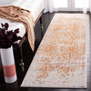 Safavieh Madison Collection MAD603P Oriental Snowflake Medallion Distressed Non-Shedding Stain Resistant Living Room Bedroom Runner, 2'3" x 10' , Orange / Ivory