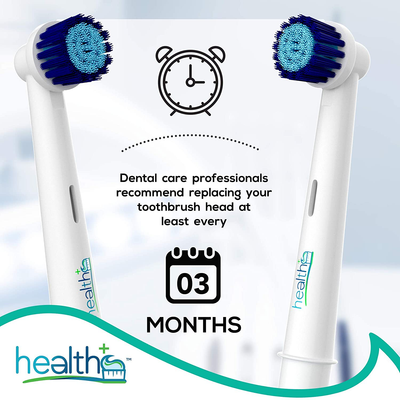 Compatible with Oral-B Electric Toothbrush Sensitive Replacement Head Generic - 8-Pack | Gentle-Action Tooth Brush Heads with Dupont Bristles