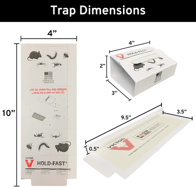 Victor M309 72 Pack Insect & Mouse Glue Board, White