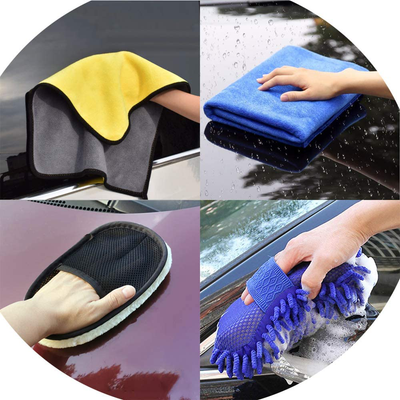LIANXIN Car Wash Cleaning Tools Kit -Car Wash Tools Kit Car Cleaning Tools with Soft Microfiber Cloth Towels, Collapsible Bucket, Car Wash Sponges, Car Wheel Brush with Handle, Car tire Brush etc