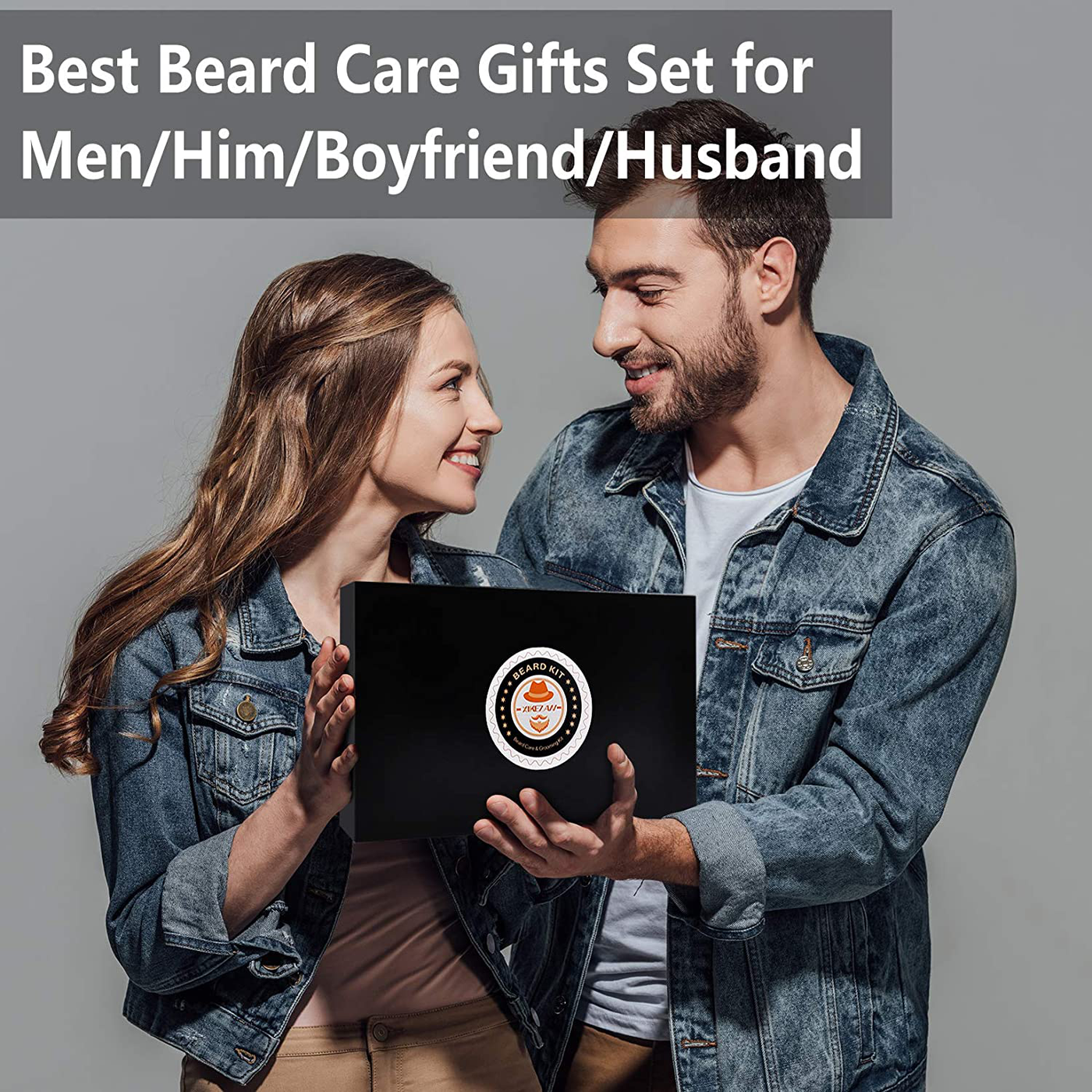 Upgraded Beard Grooming Kit w/Beard Conditioner,Beard Oil,Beard Balm,Beard Brush,Beard Shampoo/Wash,Beard Comb,Beard Scissors,Storage Bag,Beard E-Book,Beard Growth Care Gifts for Men