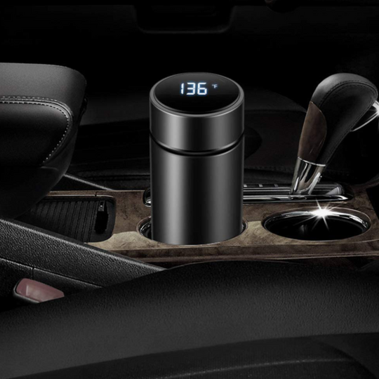 Stainless Steel Travel Mug With LED Temperature Display