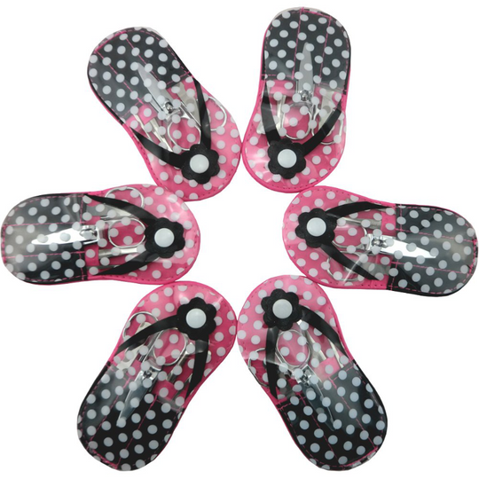 6 Pack Flip Flop Party Favor Manicure Set