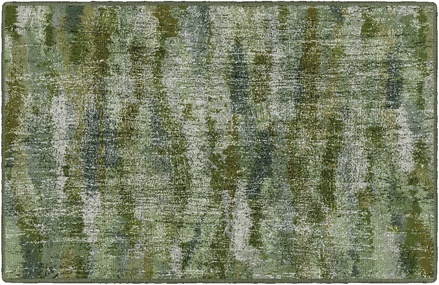 Brumlow Mills Rustic Abstract Bohemian Contemporary Colorful Print Pattern Area Rug for Living Room Decor, Dining, Kitchen Rugs, Bedroom or Entryway Rug, 2'6" x 3'10", Green