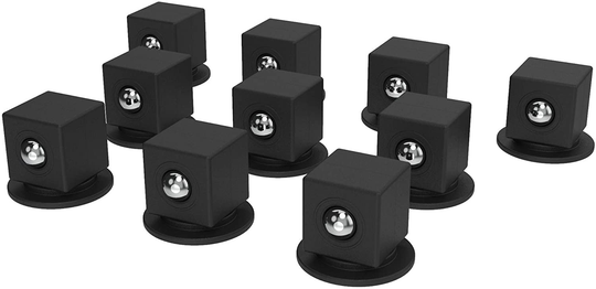 Precision Defined Aluminum Tool Socket Holder Replacement Clips, 3/8-Inch, 10-Pack, Spring Loaded Ball Bearing | Metric or SAE Sockets