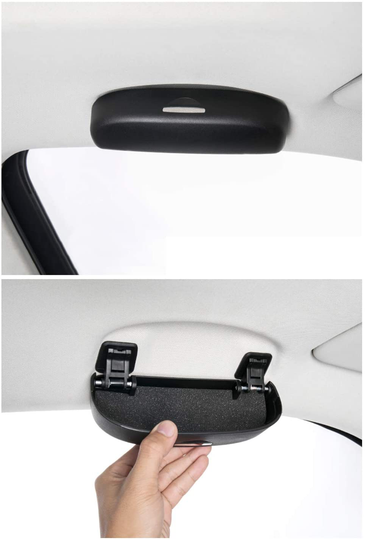 LFOTPP Car Sunglasses Sun Glass Holder Case Eyeglasses Storage Box for 2018+ CRV CR-V, Interior Accessories Autos Parts (Black A Style)