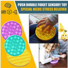 Realistic Silicone Push Pop It Fidget Toy - Sensory, Anxiety, Autism Toy