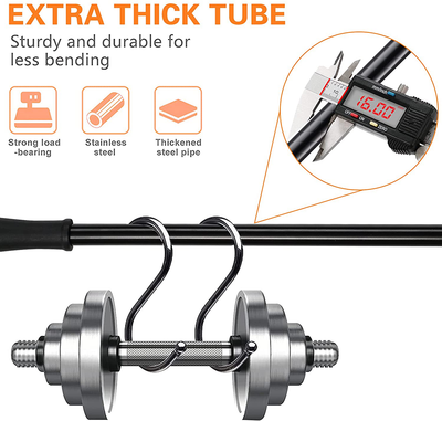 BsBsBest Fire Poker for Fire Pit, 45.99 Inch Extra Long Portable Campfire Poker for Fireplace, Camping, Wood Stove, Outdoor and Indoor Use, Rust Resistant Stainless Steel Silver Finish