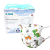 G-Box Children's 5-Layer Disposable Particulate Respirators (25-pcs, Individually Wrapped) (White Dino Family)