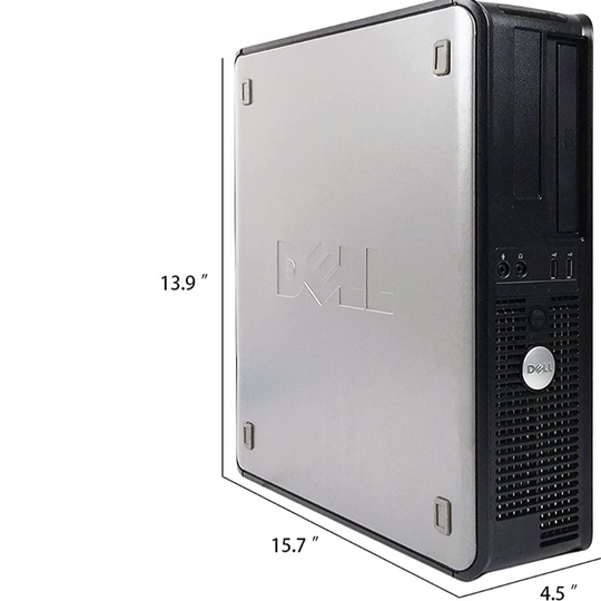 DELL OptiPlex, Intel Core 2 Duo 2.9GHz Processor, 4GB Memory, 160GB Hard Drive, DVD, Windows 10, WiFi (Renewed)