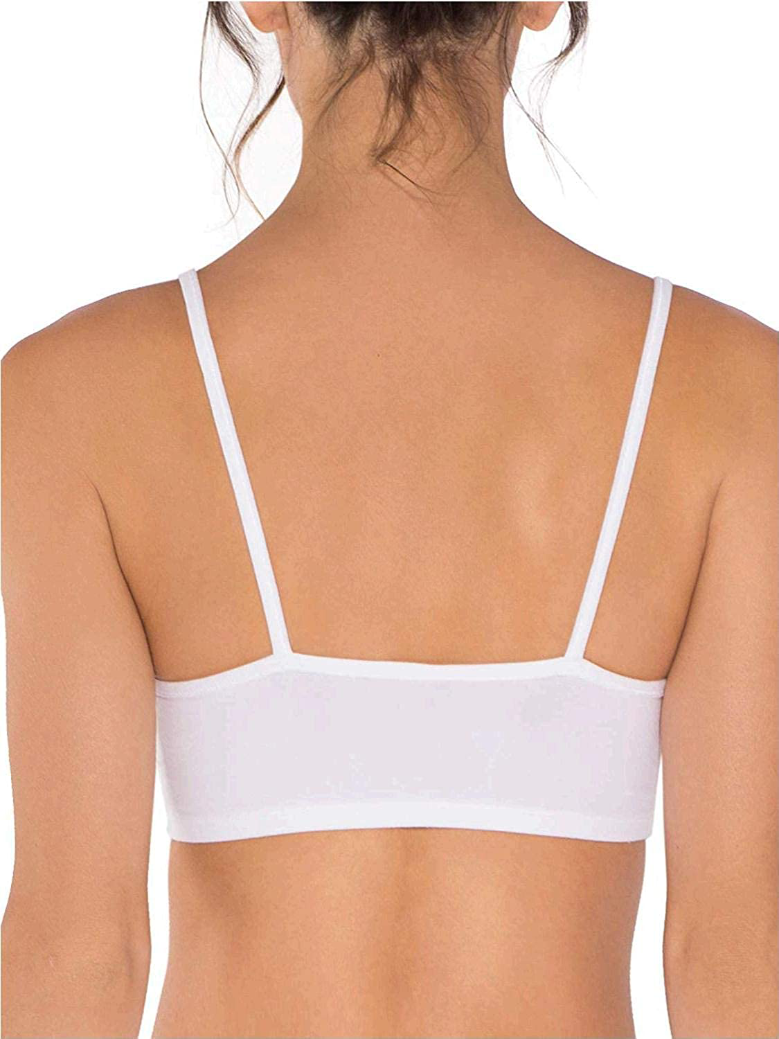 Fruit of the Loom Women's Spaghetti Strap Cotton Pullover Sports Bra