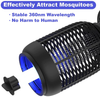 Bug Zapper Electric Mosquito Zapper Mosquito Killer Outdoor and Indoor Insect Fly Traps UV Insect Catcher Insect Killer Gnats Pest Attractant Trap for Home Patio Backyard Round