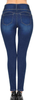 Wax Women's Juniors 'Butt I Love You' Push-Up High-Rise 3 Button Skinny Jeans