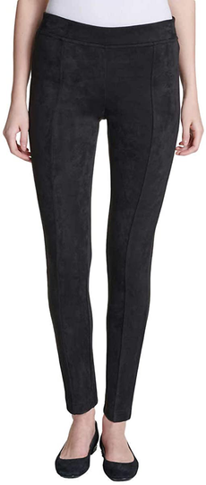 Andrew Marc Women's Super Soft Stretch Faux Suede Pull On Pants