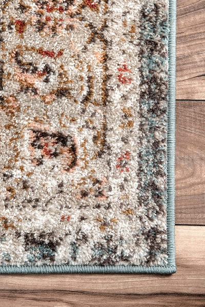 nuLOOM Shane Persian Vintage Area Rug, 5' Round, Beige