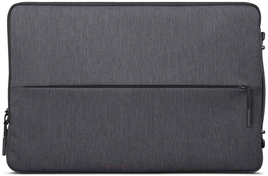 Lenovo Urban Laptop Sleeve for 15.6" Notebook, Water Resistant, Soft Padded Compartments, Accessory Storage, Reinforced Rubber Corners, Extendable Handle, GX40Z50942, Charcoal Grey