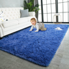 TWINNIS Super Soft Shaggy Rugs Fluffy Carpets, 4x5.9 Feet, Indoor Modern Plush Area Rugs for Living Room Bedroom Kids Room Nursery Home Decor, Upgrade Anti-Skid Durable Rectangular Fuzzy Rug, Indigo