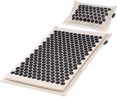 Acupressure Mat And Pillow Set For Back & Neck Pain Relief 2 Piece Set