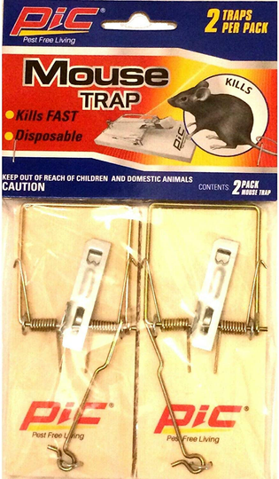 Pic Mtw-2c/S Wood Mouse Traps