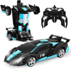 FIGROL Transform RC Car Robot, Remote Control Car Independent 2.4G Robot Deformation RC Car Toy with One Button Transformation & 360 Speed Drifting 1:18 Scale